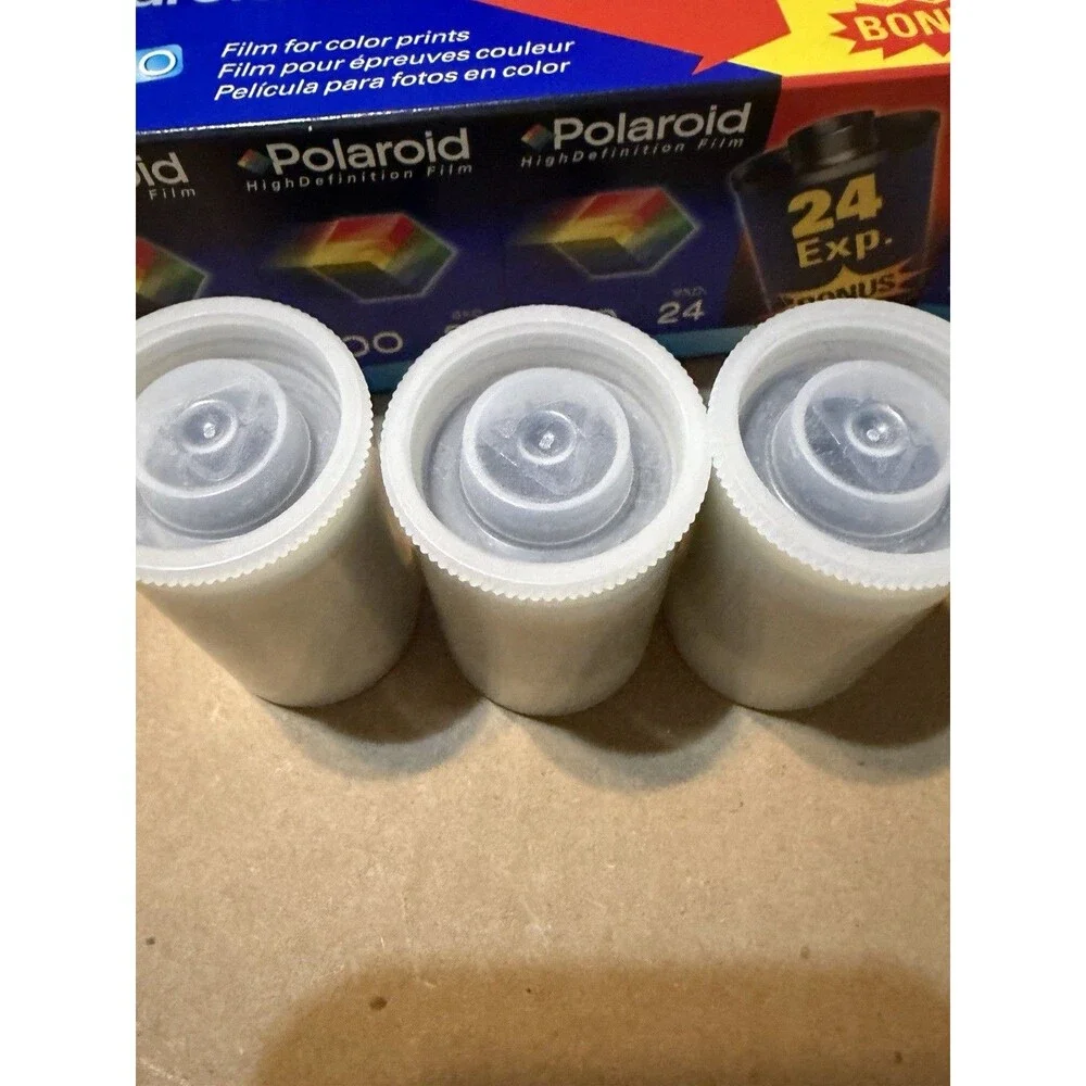 Vtg Polaroid 400 35mm Film 96 Exposures 3 Rolls of 24- 1/4used Exp 9/2003